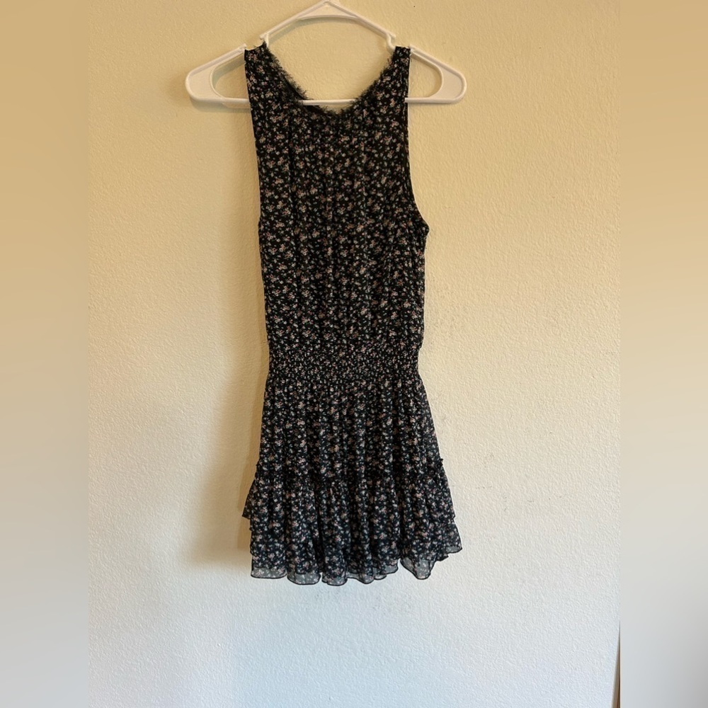 Forever 21 Black Floral Casual Sleeveless
Mini Dress Women's Size small